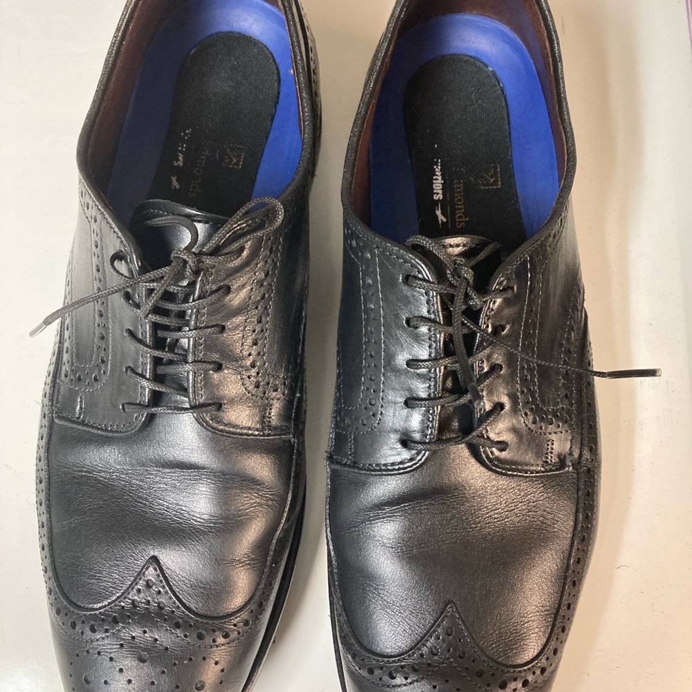 Classic Black Leather Men's Dress Shoes